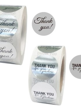 Round Thank You Stickers Scrapbooking Seal Packing Lables Mi