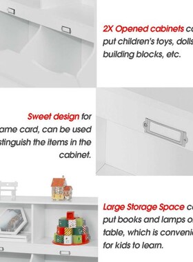 Modern Style Storage Cabinet Toy Organizer Cabinet Home Toy