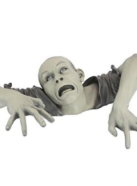 Horror Creepy Corpse Crawling Zombie Ghost Garden Statue Hal