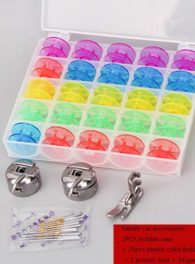 Bobbins Sewing Machine Spools With Thread Storage Case Box