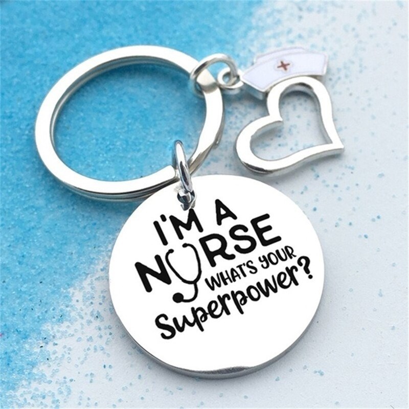 I Am A Nurse Pendant Keychain Keychain Hospital Nurse Day Gi