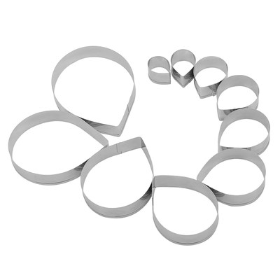 Food Grade Cutting Cake Die Molds 10Pcs Rose Peony Petal Fon