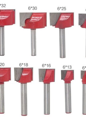 9Pc 10/13/16/18/20/22/25/30/32mm Surface Planing Wood Millin