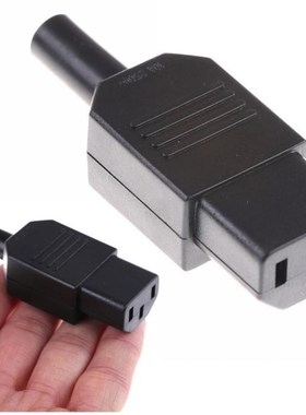 1Pcs Rewirable Black 3pin IEC 320 C13 Female Plug  Power Con
