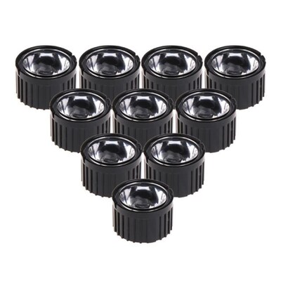 10 Pcs 5/15/30/45/60/90/120 Degree Lens Reflector Collimator