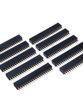 10pcs Double Row Female Pin Headers Strip 2.54mm Pitch 2 x 2