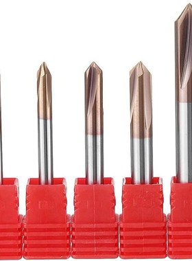 3 Flutes Chamfering Mill Centering Drill Bit HRC55 60/90/120