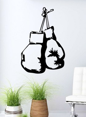 Boxing Gloves Gym Sport Fighter Wall Sticker Boy Kids Room C