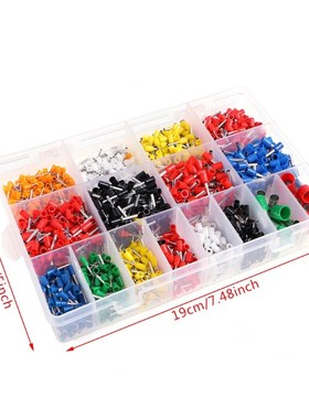 2120 Pcs/set Insulated Cord Pin End Terminal Bootlace Ferrul