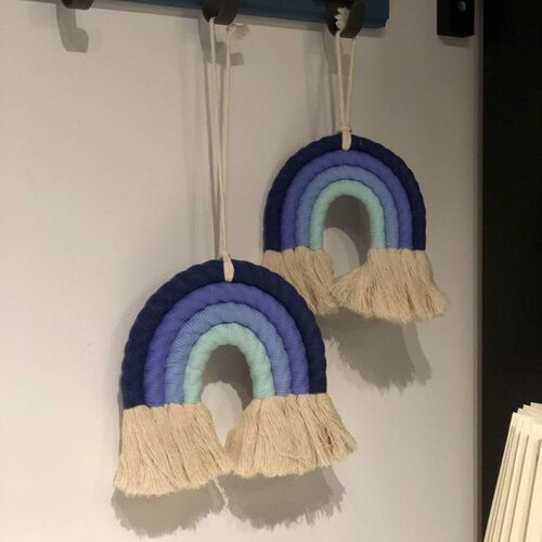 Macrame Woven Wall Hanging Boho Chic Room Rainbow Tapestry A