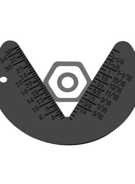49x64mm/1.92x2.51inch Indispensable Hexagon Screw Nut Gauge