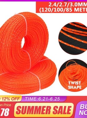 2.4/2.7/3.0mm Grass Trimmer Line Strimmer Brushcutter Trimme