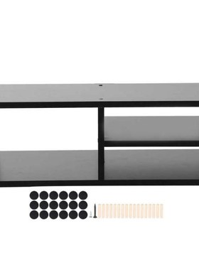 2-Tier Monitor Printer Stand Computer Riser Desktop Shelf De