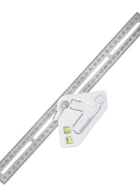Multifunctional Triangle Angle Ruler Level Protractor Alumin