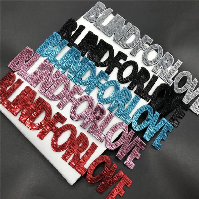 1pc Patches Shine Sequin 3D Sticker Stickers Embroidery Moti