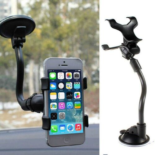Universal car mount for smartphones, GPS, premium Windshield