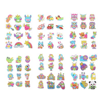 12pcs Diamond Painting Stickers Kits for Kids DIY Diamond Ar