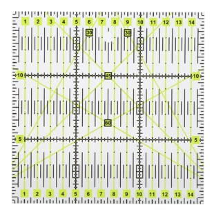sewing tools sewing supplies Acrylic Quilters' Ruler Double
