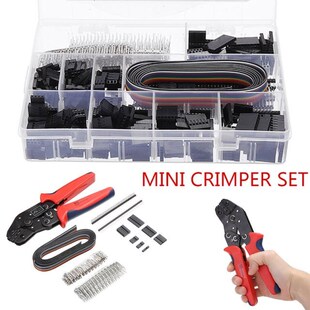 Dupont Crimping Connector Terminal Tool Set Wire Crimper Con