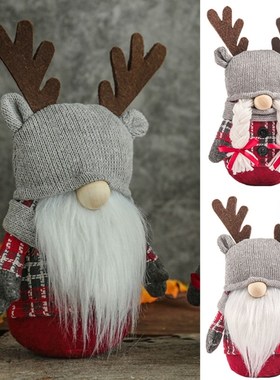 2pcs Christmas Gnome Elk Tomte Nisse Swedish Elf Ornament Ho