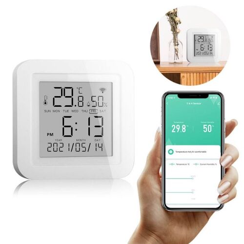 7XEA Smart WiFi Temperature Humidity Monitor Wireless Temper