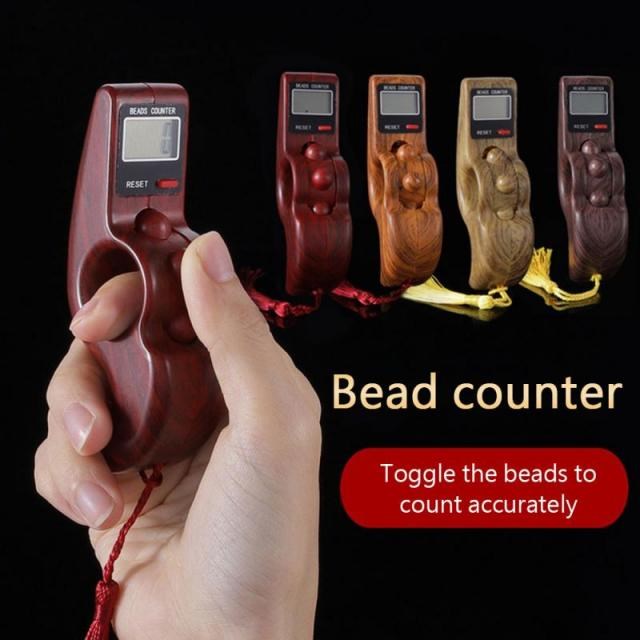 4 Colors Novelty Digital Counter Handheld Rotating Prayer Be