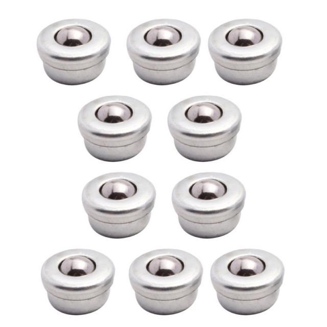 10Pcs 8mm Steel Conveyor Ball Sliver Transfer Bearing Unit R