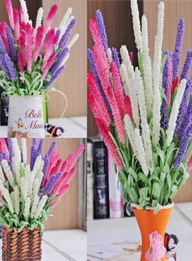 1 bunch 12 head Vivid Artificial Flowers Lavender Bouquet We