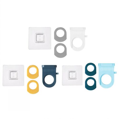 Self-Adhesive Wall Mounted Shampoo Holder Waterproof Seamles