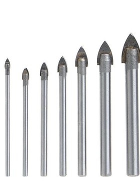 7 Pcs 3/4/5/6/8/10/12mm Triangle Tip Glass Drill Set Tile Ce