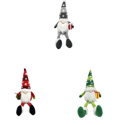 Christmas Faceless Dwarf Plush Santa Claus Christmas Tree Or