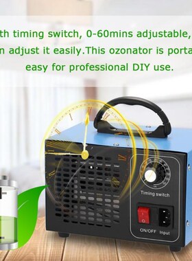 Portable Ozone Generator Ozone Machine Air Purifier Steriliz