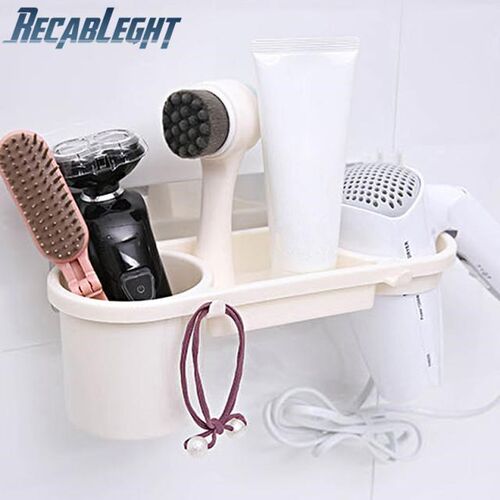 Recableght Bathroom Hair Dryer Holder Wall Stand Sturdy Adhe