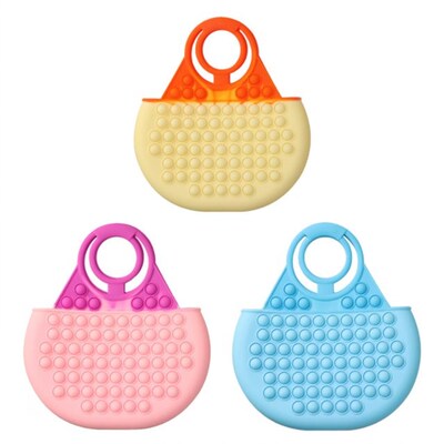 Push Bubble Sensory Toys Large Handbag Portable Reliver Stre