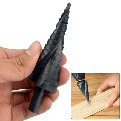 3PCS/SET 4-32MM HSS Cobalt Step Stepped Drill Bit Set Nitrog