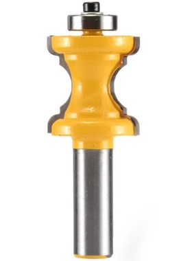 1pc Steel Bullnose Router Bit 1/2'' Shank Bead Column Face M