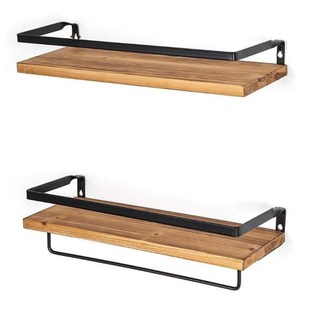 2Pcs Floating Shelves Wall Mounted Storage Shelves 适用于 Ki