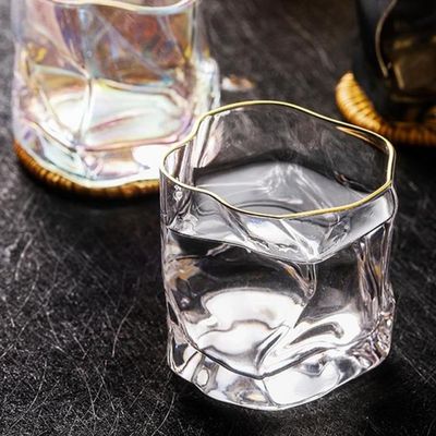 Whiskey Glass Heat-Resistant IrregularJuice Cup Liquor XO Wh