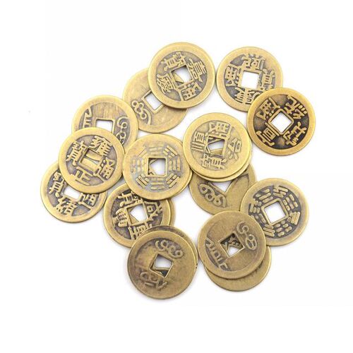 10PCS/Set Home Decor Chinese Feng Shui Coins Brass 适用于 We
