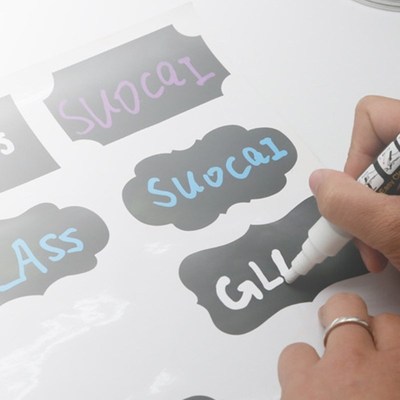 32Pcs Chalk Pen Chalkboard Sticker Bottle Labels Kitchen Jar