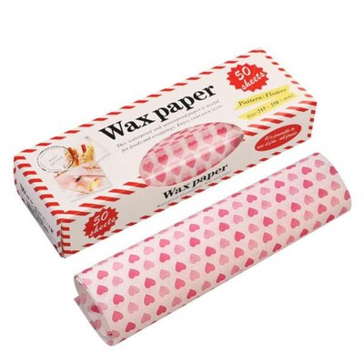50Pcs/Lot Wax Paper Food Grade Grease Paper Food Wrappers Wr