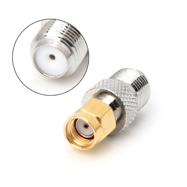 F Type Female Jack to SMA Female Socket Straight RF Coax Ada