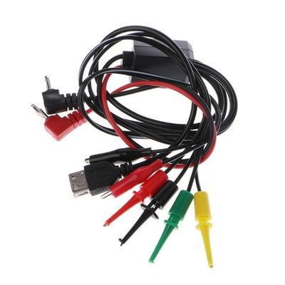 63cm Power Supply Test Lead Cable Kit 2 Alligator Clip 2 Ban