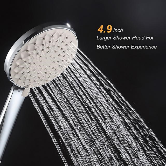 RecabLeght Adjustable 6 Gears Rain Shower Head High Pressure