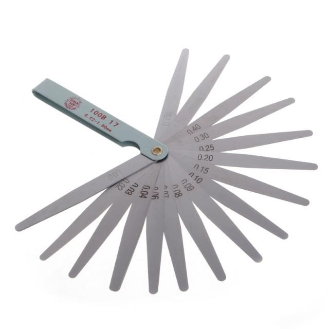 0.02 to 1mm 17 Blade Thickness Gap Metric Filler Feeler Gau