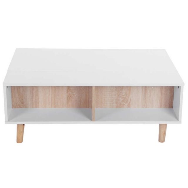 Height Adjustable Lift Desktop Coffee Table End Table for Li