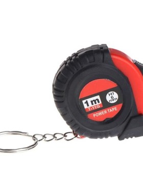 Mini Tape Measures With Key Chain Plastic Portable 1m Retrac