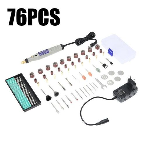 240V 76pcs USB Cordless Rotary Tool Woodworking Engraving Gr