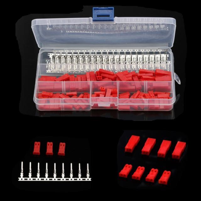 420PCS 2.54mmJST Connector Plug 2Pin Female Male and Crimps