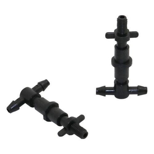 Drip irrigation Tee connector with 4mm Barb, 6mm thread Gree